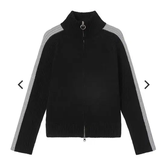 더오픈프로덕트 TWO-WAY ZIP TRACK KNIT JACKET